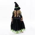 thumbnail image 5 of Disfraz de bruja de Halloween para niñas, vestido de bruja morado y negro de lujo con sombrero, perfecto para fiestas de Halloween, 5 of 5