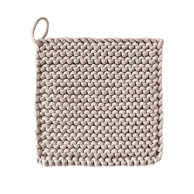 Dsscvnef Tapis d'Isolation Tissé pour Barbecue Tapis de Feu Vaisselle de Cuisine Protection d'Assiette Carrée pour Usage Domestique