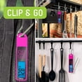 thumbnail image 6 of TruTemp Compact Battery Powered Digital Folding Meat Thermometer with Carabiner Clip, Pink, 6 of 8