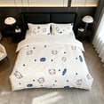 thumbnail image 7 of Twin Bed Sheet Set 4-Piece Washed Fresh Color Soft Breathable Double-Sided Duvet Cover Pillowcases Fade-Resistant 59x79 Inch by MPOISVA, 7 of 7