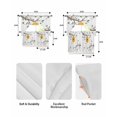 thumbnail image 5 of Bees Branches Swag Curtains for Living Room/Bedroom Windows, Farmhouse Spring Botanical Watercolor Kitchen Curtains and Valances Set 36 Inch Length, Light Filtering Swags Valance Curtain Panels, 5 of 5