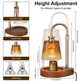thumbnail image 5 of KIMIUP Candle Warmer Lamp with Timer, Adjustable Height & Dimmable - Flameless Wax Warmer Melts Jar Candles Safely, Modern Table Lamp for Bedroom Living Room Home Decor (Gradient Gold), 5 of 8