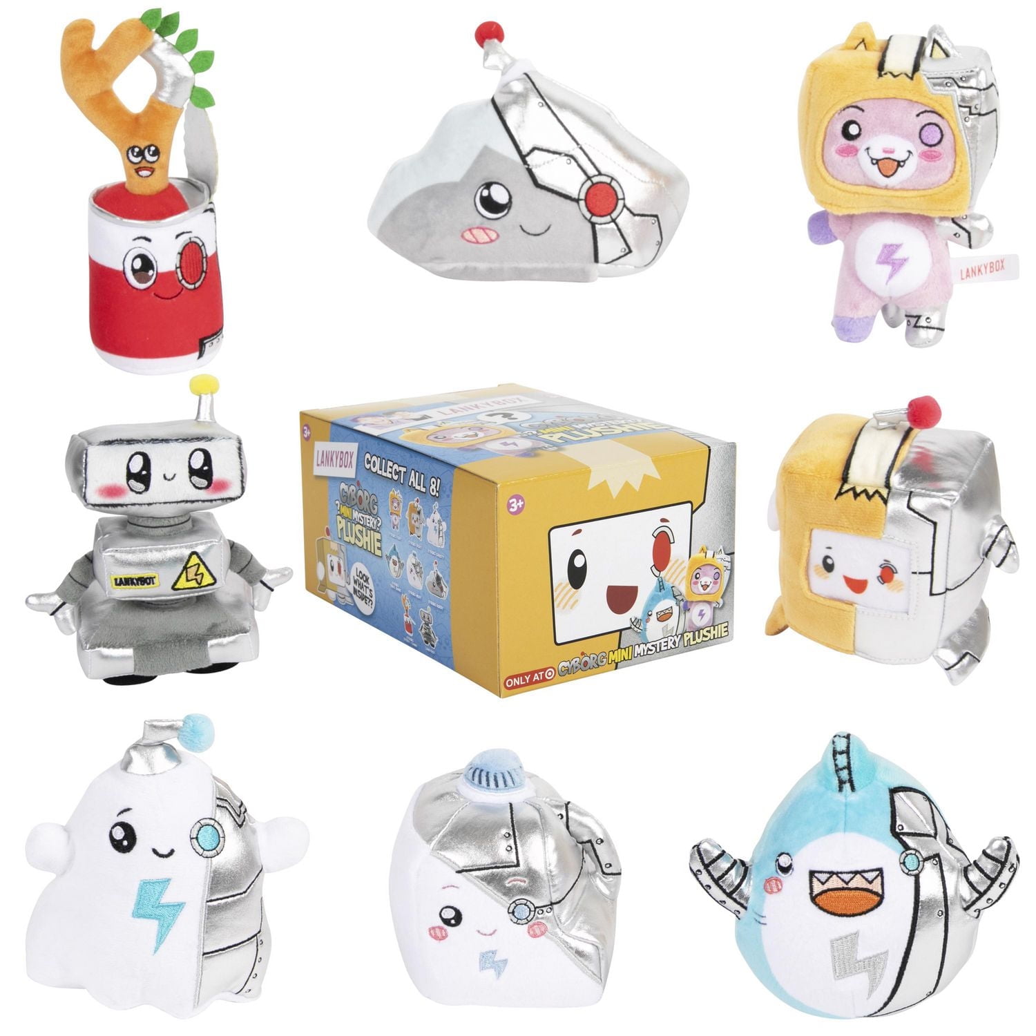 LankyBox Mini Mystery Plushie - Cyborg Edition, Mini Mystery Plushie