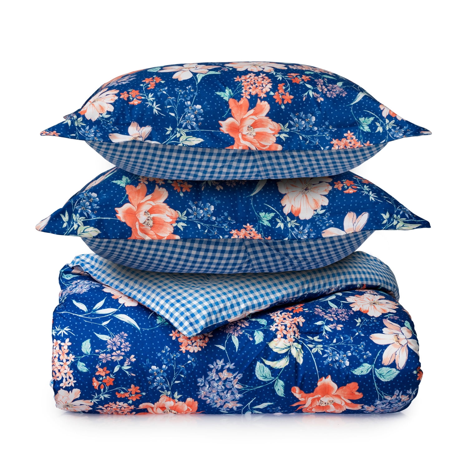 Martha Stewart Everyday 3 Piece Comforter Set - Queen, Polka Dot