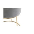 thumbnail image 7 of Hodedah Grey PU Vanity Stool, 7 of 7