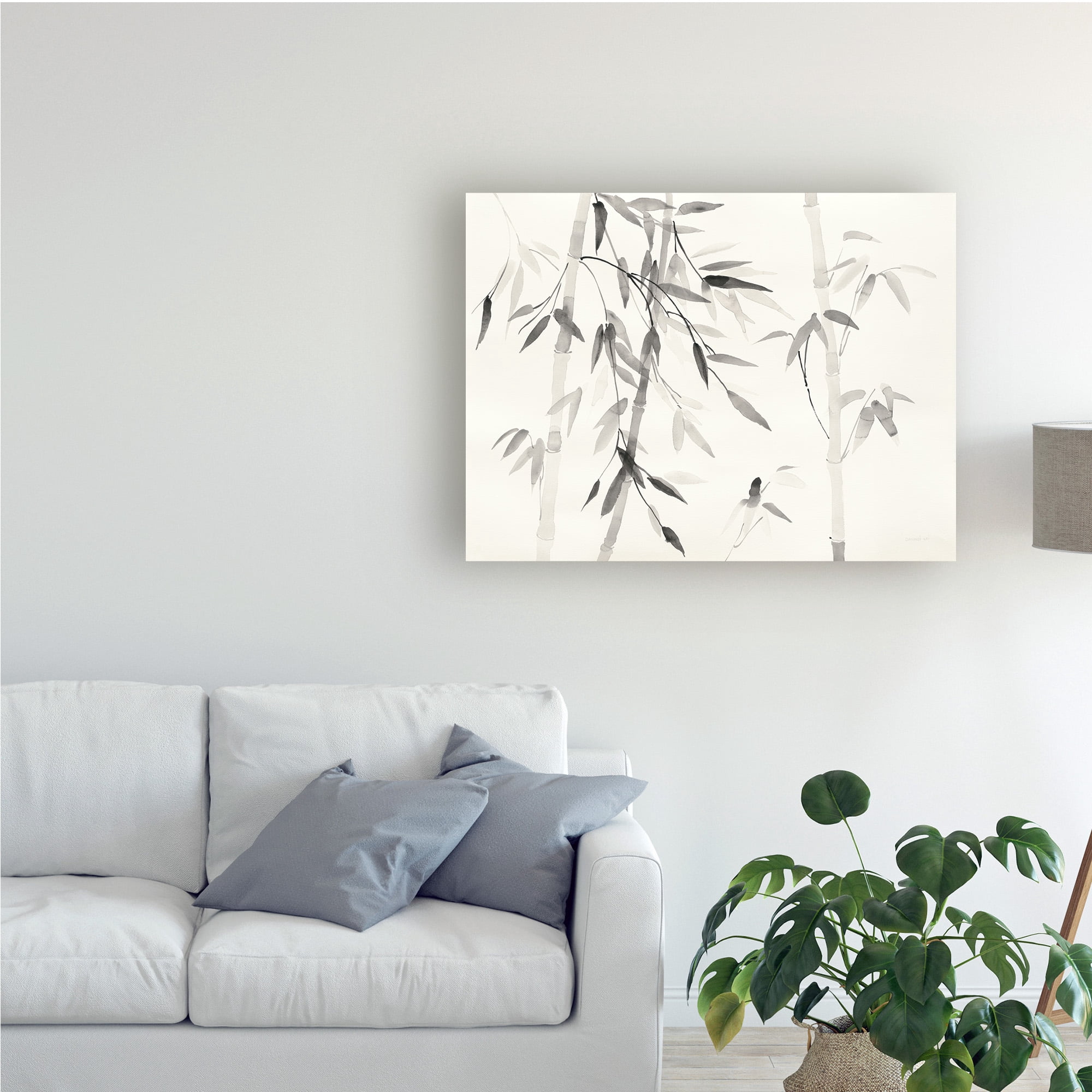 Trademark Fine Art 'Bamboo Leaves III' Canvas Art by Danhui Nai