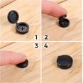 thumbnail image 4 of Couvercles de Vis en Plastique à Charnière Couvercles de Vis Pliables pour Laveuse Hauts Rabattables Noirs, 4 of 5