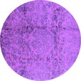 thumbnail image 1 of Ahgly Company Indoor Round Oriental Purple Industrial Area Rugs, 8' Round, 1 of 4