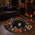 thumbnail image 3 of Halloween Theme 3D Visual Optical Floor Mat,Vintage Raven Vortex Hole Design Non- Washable Illusion Round Rugs,for Home,Party,Trick or Treat Entry Decor, 3 of 6