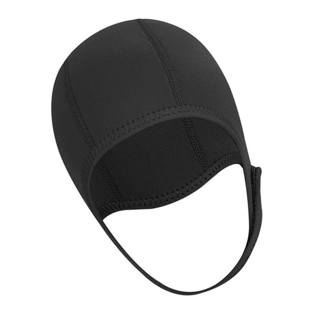 Dive Hood Snorkeling Hat Head Protection Ear Head Cover Water Sports black