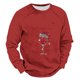thumbnail image 1 of Sudadera sin capucha para hombre, estilo informal, con capucha y cordón, con estampado de letras teñidas, blusa de poliéster, 1 of 2