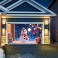 thumbnail image 5 of Hxlamzoo 2025 Christmas Garage Door Cover, Large Weather-Resistant Holiday Banner with Adhesive Strips & Grommets for Outdoor Home Front Door Xmas Décor, 5 of 7