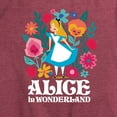 thumbnail image 3 of Alice In Wonderland - Wonderland Flowers - Women's Short Sleeve Graphic T-Shirt, 3 of 5