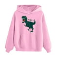 thumbnail image 4 of Vividxx Boys Hoodies Dinosaur Print Long Sleeve Hooded Pullover With Pocket Pullover Tops For Fall Winter Loose Fit 4-5 Years, 4 of 4
