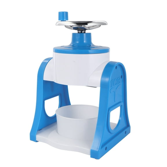 Manual Shaver Ice Crushing Machine Household Ice Crusher Mini Ice for Summer (Blue)