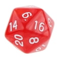 thumbnail image 4 of 10 dados de 20 caras D20 para jugar a D&amp;D RPG, juegos de fiesta, dados rojos, 4 of 6