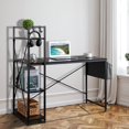 thumbnail image 5 of DEELLEEO Black particleboard with triamine H-type 120*60*120cm with non-woven bag computer desk USB power interface N001, 5 of 5