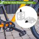 thumbnail image 2 of Pedal de bicicleta de aleación de aluminio universal sin tiras reflectantes en blanco, adecuado para ejes de 14 mm, pedal de bicicleta antideslizante para BMX MTB bicicletas de carretera 1 par, 2 of 7