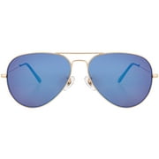 1PACK Gabii S3026 Metal Blue Aviator Men's/Women's Mirror Lens Bifocal Sun Reader W/Case  1.50
