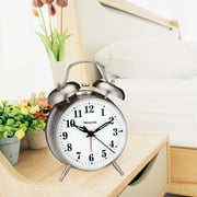 Westclox Classic Silver Twin Bell Alarm Clock - Model 70010A