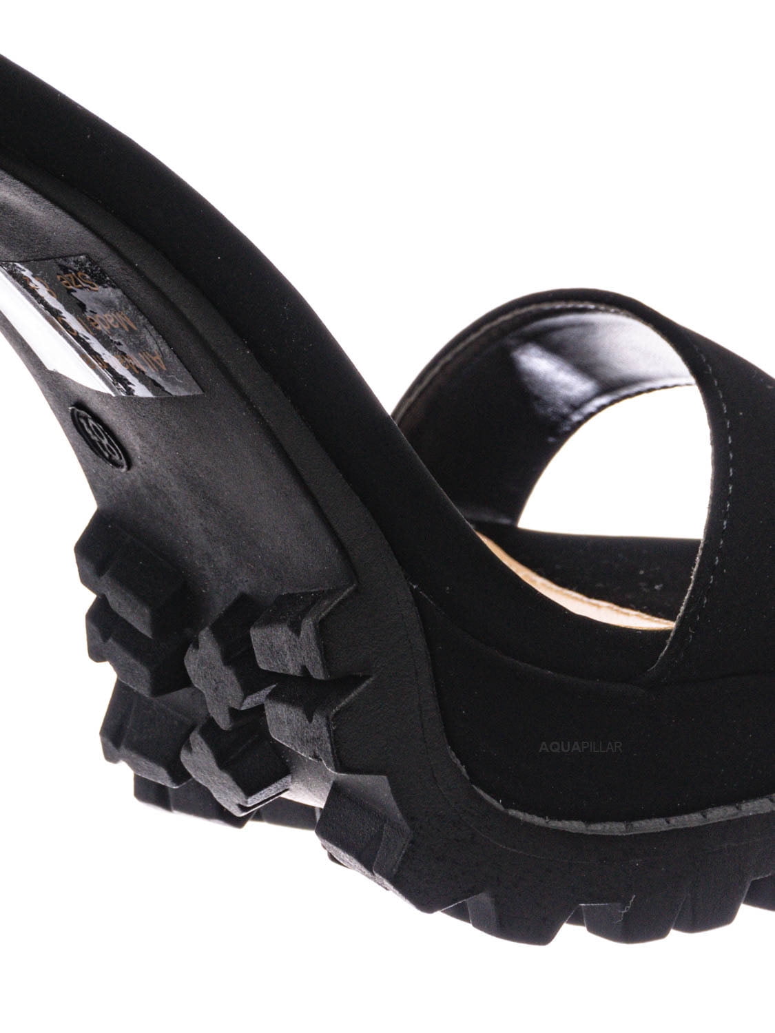 platform lug sole chunky high heel sandals