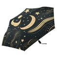 thumbnail image 4 of Crescent Moon and Star Compact Sun Umbrella Windproof Travel Umbrellas for Rain Strong Portable UV Protection, 4 of 8