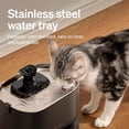 thumbnail image 5 of PETLIBRO Cat Water Fountain, Cordless Pet Water Fountain Battery Operated, 2.5L/84oz Dockstream Water Fountains for Cats Indoor, Cat Fountain with Stainless Steel Tray, Easy to Clean BPA-Free, 5 of 10
