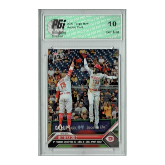 Elly De La Cruz 2023 Topps Now #700 Fastest Since 1900 Reds Rookie Card PGI 10