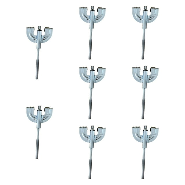 ZLight 8x Bass Drum Claws Wear Resistant Accessories M5 Instrument Percussion Hardware Silver M5