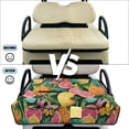 thumbnail image 5 of SEANATIVE Golf Cart Seat Cover, Universal for 2-Seater Club Car DS/Precedent, Portable Lightweight Golf Cart Bench Seat Covers with 4 Storage Pockets, Pineapple Grapefruit Tropical Leaf, 5 of 7