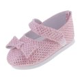 thumbnail image 1 of Zapatos de Cuero PU Bowknot Pisos para 18 "Muñeca Americana Nuestra Generación Dolls Dress Sunnimix Zapatos de muñecas, 1 of 8