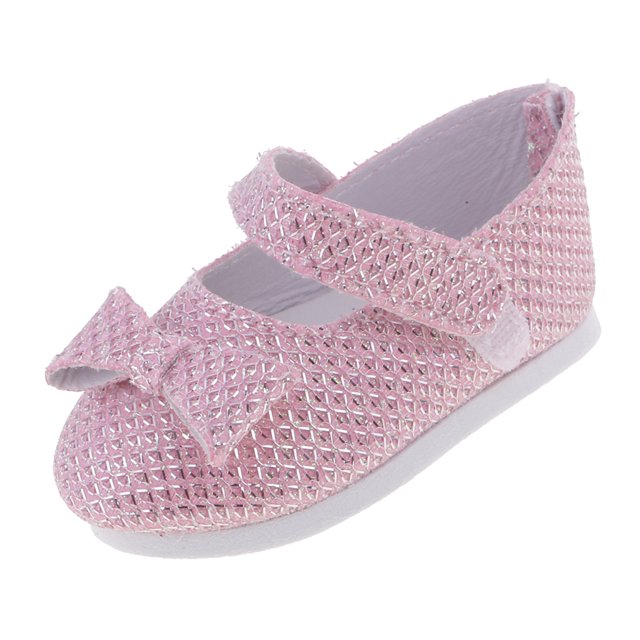 Zapatos de Cuero PU Bowknot Pisos para 18 "Muñeca Americana Nuestra Generación Dolls Dress Sunnimix Zapatos de muñecas
