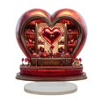 thumbnail image 2 of Red Love Heart 2D Flat Decorations,Valentine’S Day Decorations,Home Decor,Perfect Valentine’S Day Gifts,Mother’S Day Gifts,Anniversary,Wedding,Party,Romantic Tabletop Decoration, 2 of 8