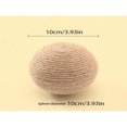thumbnail image 3 of Dosaele 1pc Natural Linen Rope Pet Ball Cat Toys  Durable For Teeth Grinding  Sound Making For Self-Entertainment  Suitable For Cats, 3 of 7