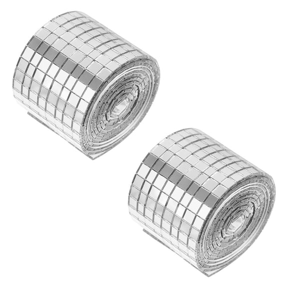 MERRYHAPPY Adhesive Glass Mirror Tiles for Wall Decoration, Strong , 1464 Pieces, 12x12 Inches