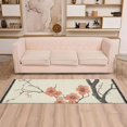 thumbnail image 2 of Yayeee Hallway Runner Rug 2'x6' Non Slip Machine Washable with Rubber Backing, Light Red Flowers, 2 of 8