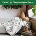thumbnail image 3 of Throw Blanket 60"x50",Snowman Xmas Tree Winter Holiday Festival Blanket for Women Men,Soft Flannel Fleece Throw for Home Living Room Bed Chair Couch Decor, 3 of 6