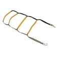 thumbnail image 1 of Boat Ladder, Professional Slip Resistance 4 Steps Boat Rope Ladder Safe Strong Load Bearing  for Hammam for Home, 1 of 7