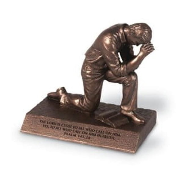 Lighthouse Christian Products 89308 Praying Man Sculpture, Small