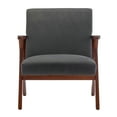 thumbnail image 3 of Convenience Concepts Take a Seat Cliff Accent Chair, Dark Gray Fabric & Espresso Frame, 3 of 8