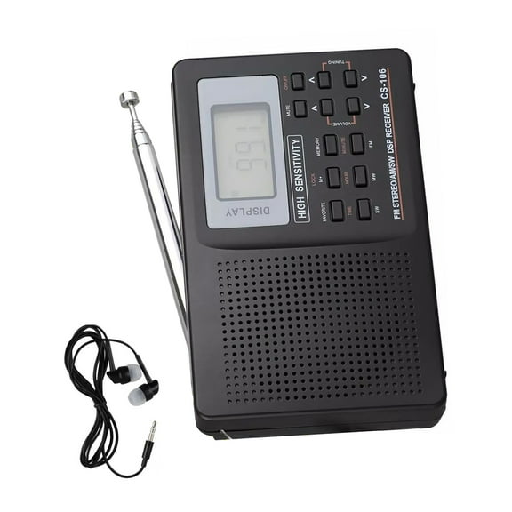 Portable Solar-Powered AM/FM/SW Radio, Bluetooth 5.0 Speaker, MP3 ...