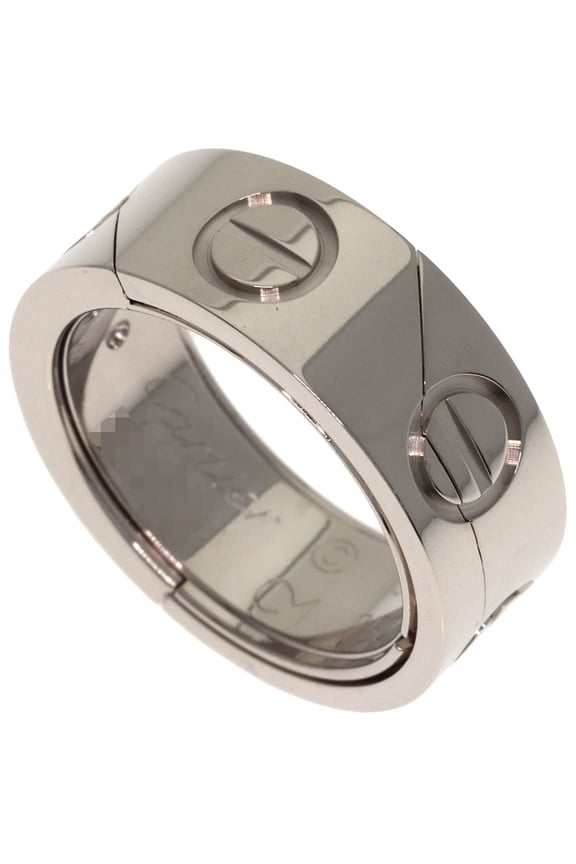 Pre-Owned Cartier Astro Love #48 Ring, 18K White Gold, Women's.