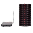 thumbnail image 3 of Restaurant Pager System, Wireless Coaster Pager System R100 with 10pcs Coaster Pagers for Dessert Shop for Food Truck US Plug, 3 of 7