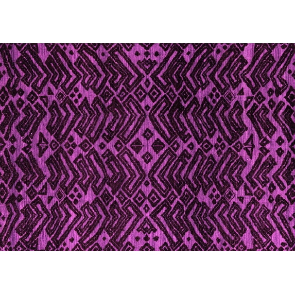 Ahgly Company Indoor Rectangle Oriental Pink Modern Area Rugs, 8' x 10'