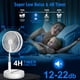 thumbnail image 3 of LIPETY Ventilador oscilante portátil, plegable, recargable, 9 pulgadas, 7200 mAh, funciona con pilas, USB C, pequeño ventilador remoto, ventilador de mesa silencioso, ventilador de escritorio plegable, 3 of 5