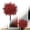 Red, variant on Clearance Artificial flowers under $10,Outdoor Artificial Plants Green Boxwood Shrubs Plastic Greenery Decor For Porch Garden Patio Hedge Plants With Ground Insert