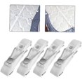 thumbnail image 3 of Bed Sheet Fasteners 4 pcs Bed Sheet Clips Adjustable Bed Mattress Sheet Holder Straps Clips Gripper Fasteners Sheet Corner Holder Elastic Fasteners Clips (White), 3 of 7
