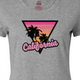 thumbnail image 4 of Inktastic California with Triangle and Palm Trees Women's T-Shirt, 4 of 5