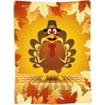 thumbnail image 2 of Thanksgiving Blanket Thanksgiving Turkey Flannel Blanket Soft Cozy Throw Blankets for Bed Sofa Couch Office Travel All Season 80"X60", 2 of 6