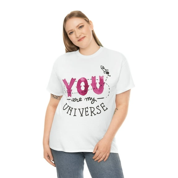 You Are My Universe Love Unisex Heavy Cotton Tee